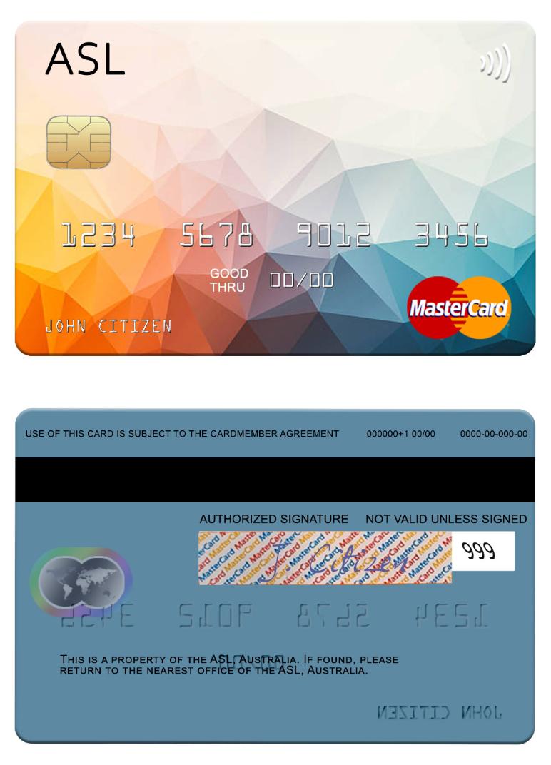 Australia Australian Settlements Limited (ASL) mastercard